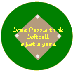 softball is life diamond