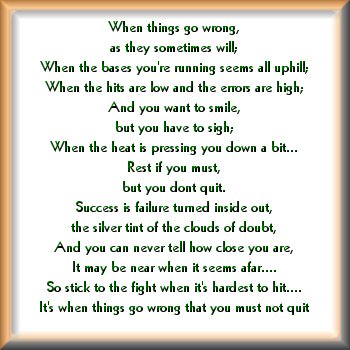 When things go wrong