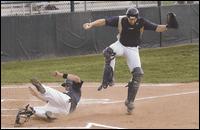 Game Two - Chase Rowe sliding home