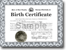 birth certificate
