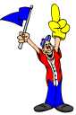 pers w finger and flag point