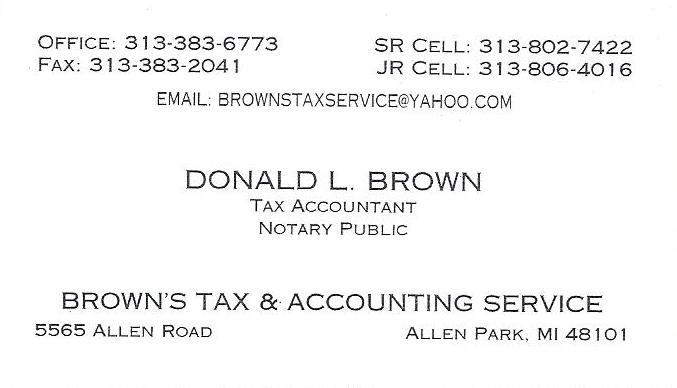 Browns Tax Service