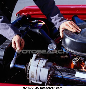 Working on Car