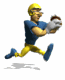 football player running