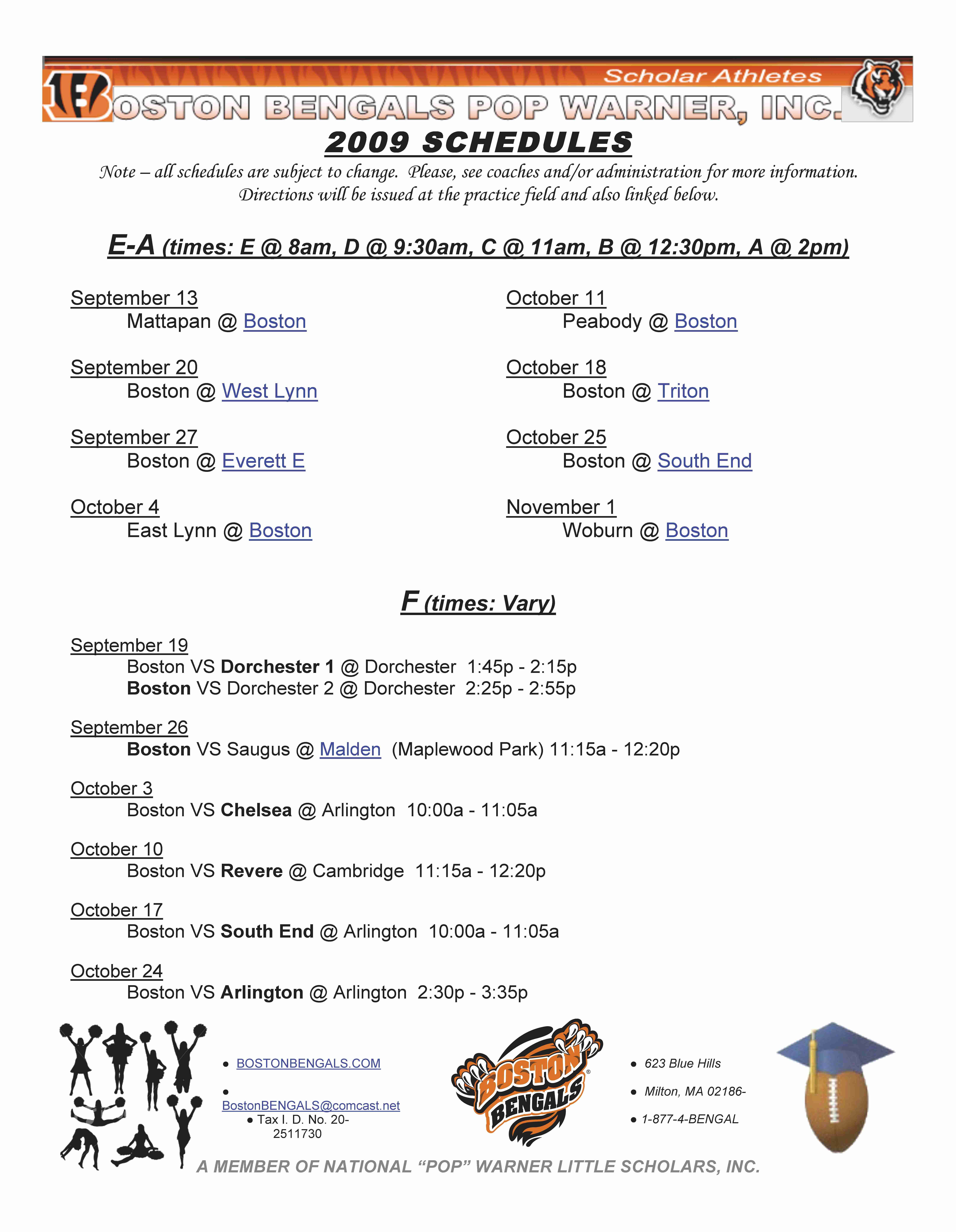 2009 Calendar