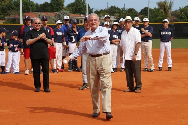 Mayor Tomas Regalado First Pitch