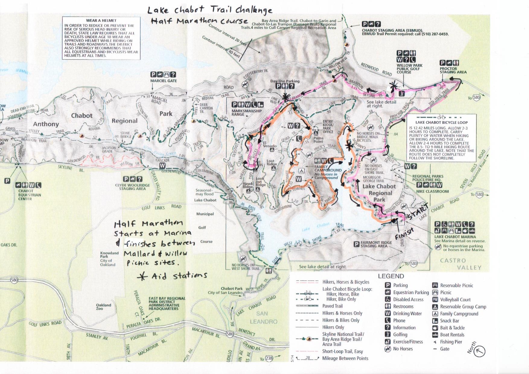 lake chabot bike trail