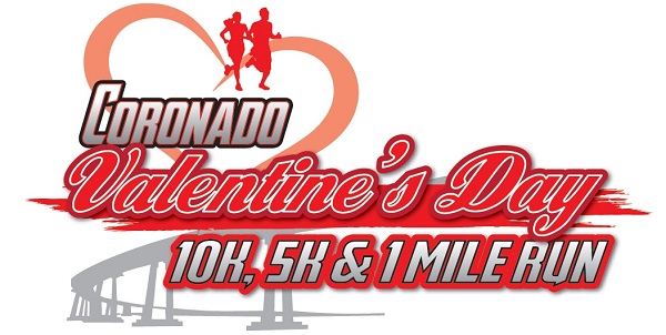 2022 Coronado Valentine's Day 10K, 5K and 1 Mile Fun Run/Walk