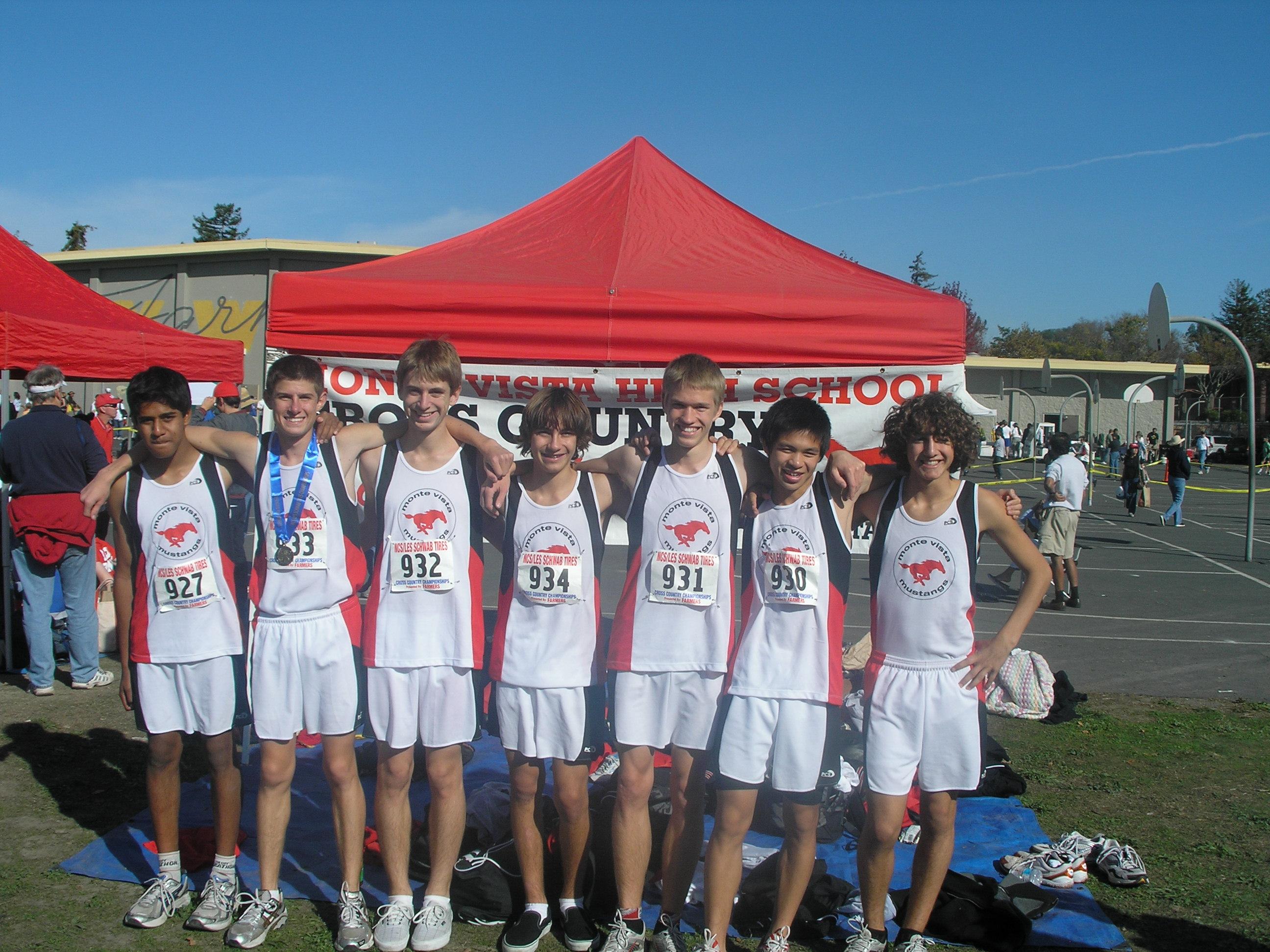 Boys Varsity at NCS 08 - group photo