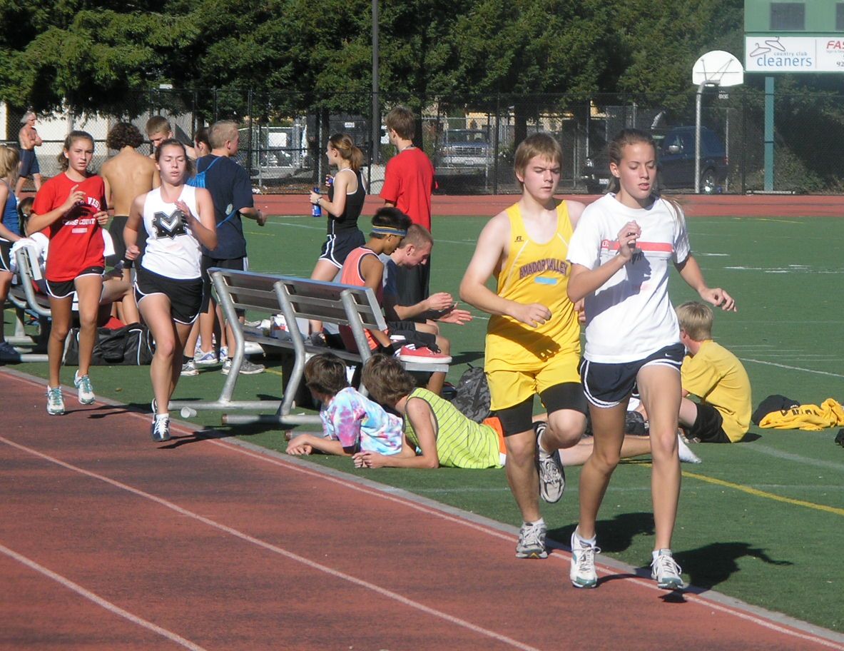 Girls 3200 time trail at SRV 08