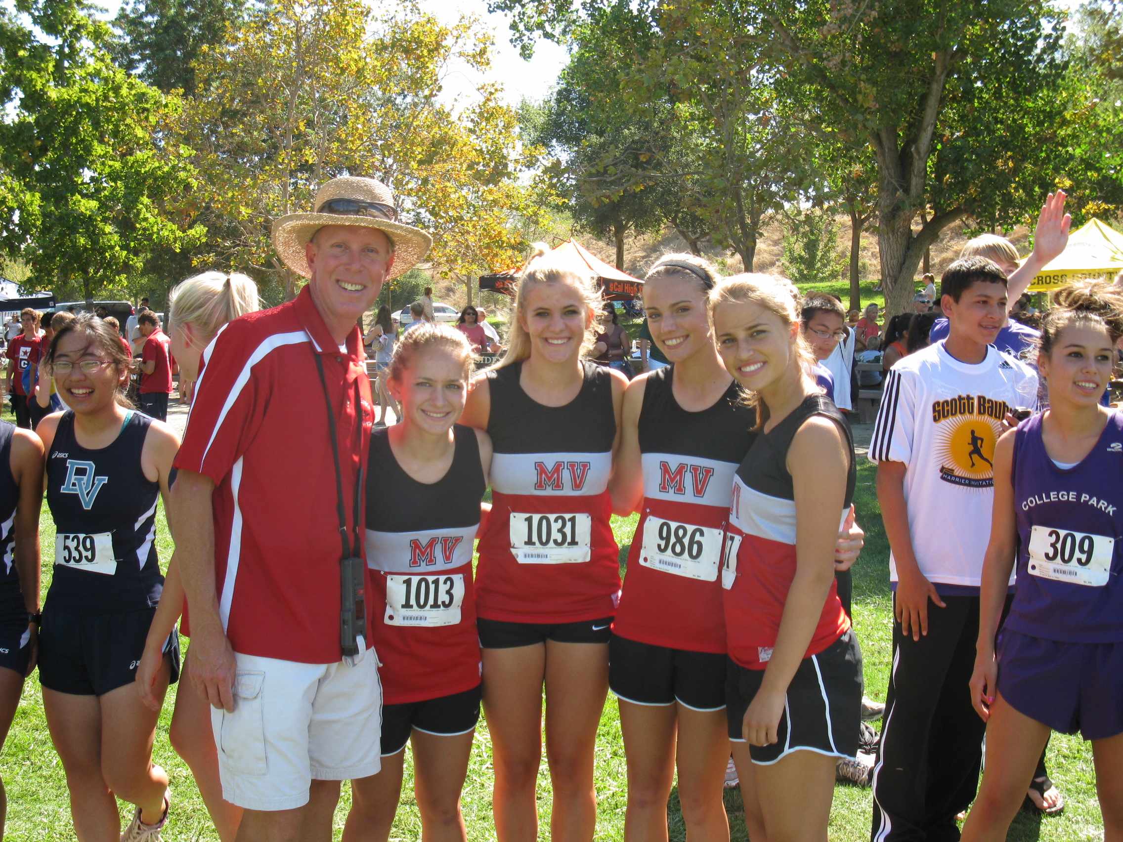 2010 Senior Girls with Coach Davis - SBI