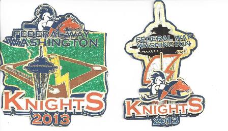 2013 12U Knights CDP Pins