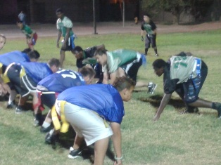 2013 HSFF linemen on Jamboree