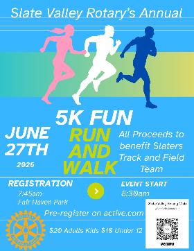 Slate Valley Rotary's 5K Run