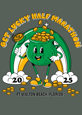 Get Lucky 10k/Half Marathon logo