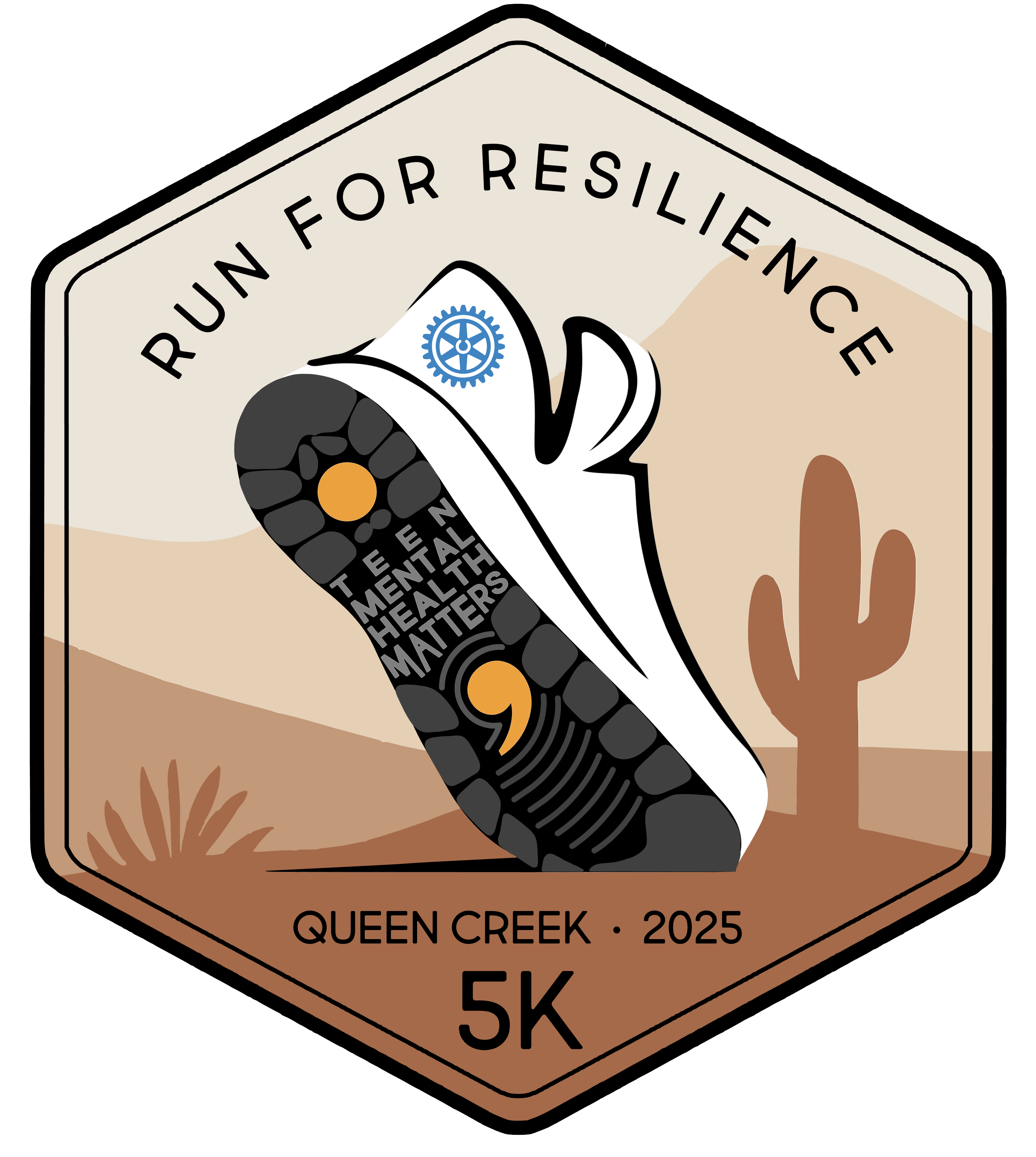 Rotary Run for Resilience 5K logo