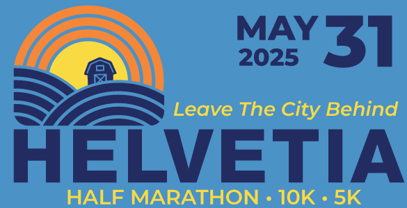 2025 Helvetia Half Marathon, 5K/10K Logo