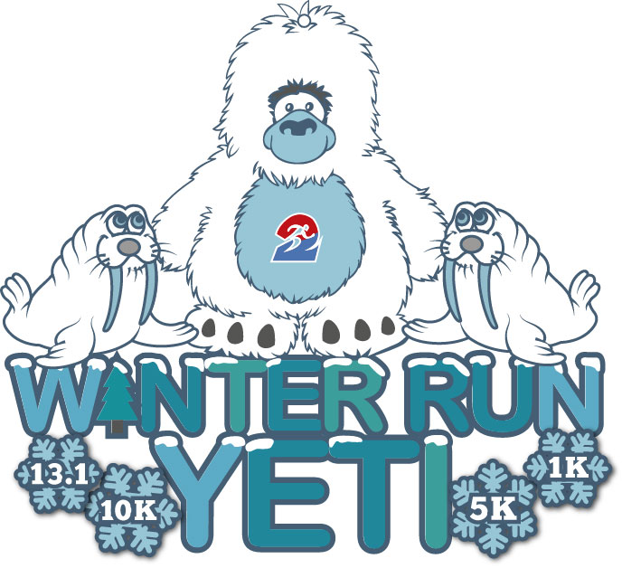 Winter Race Yeti Medal 13 1 10k 5k 1k Remote Run Amp Extra