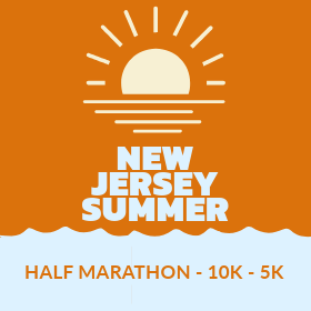 The NJ Summer Half, 10k, 5k logo