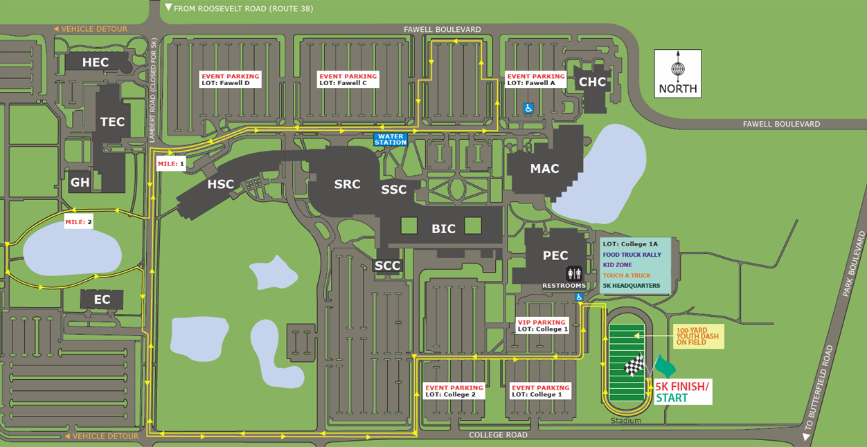 College Of Dupage Src Map
