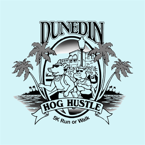 2026 Dunedin Hog Hustle 5K Event logo