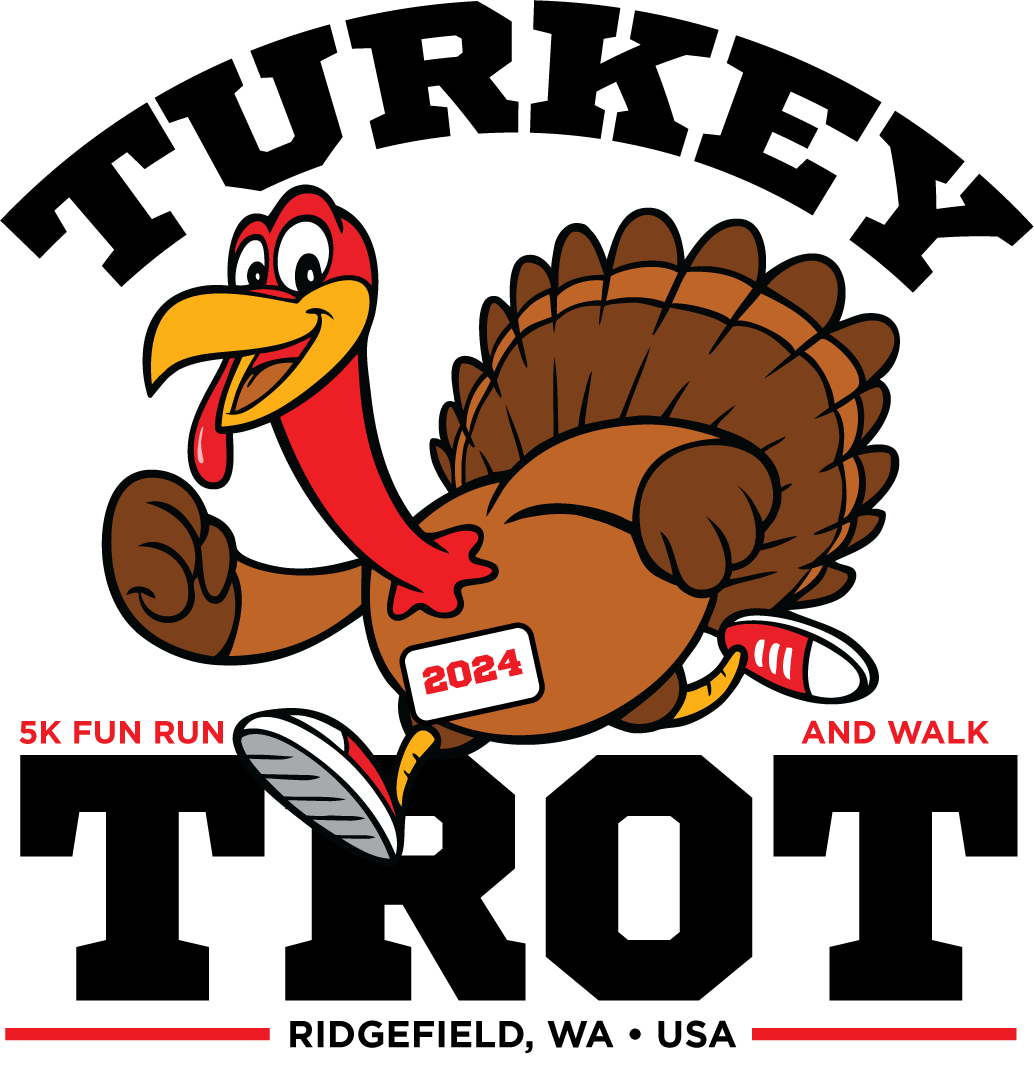 Ridgefield Public Schools Foundation's 8th Annual Turkey Trot, Presented by Opsahl Dawson, Cowlitz Indian Tribe, and Columbia Credit Union logo