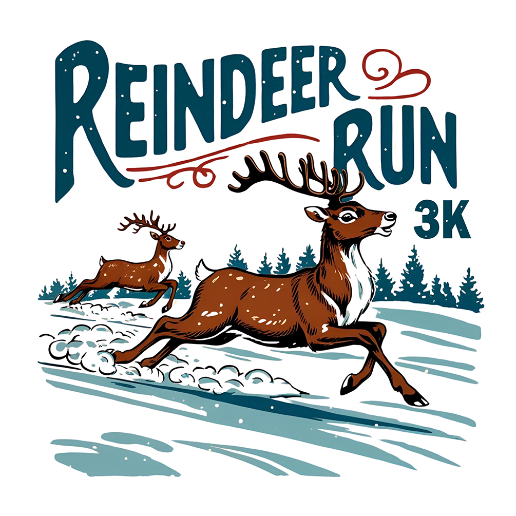 4th Annual Reindeer Run 3K (1.8 miler) logo
