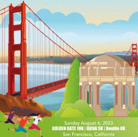 Golden Gate 10K, 5K and Double 8K logo