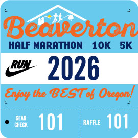 2026 Beaverton Half Marathon, 5/10K Presented by NIKE logo