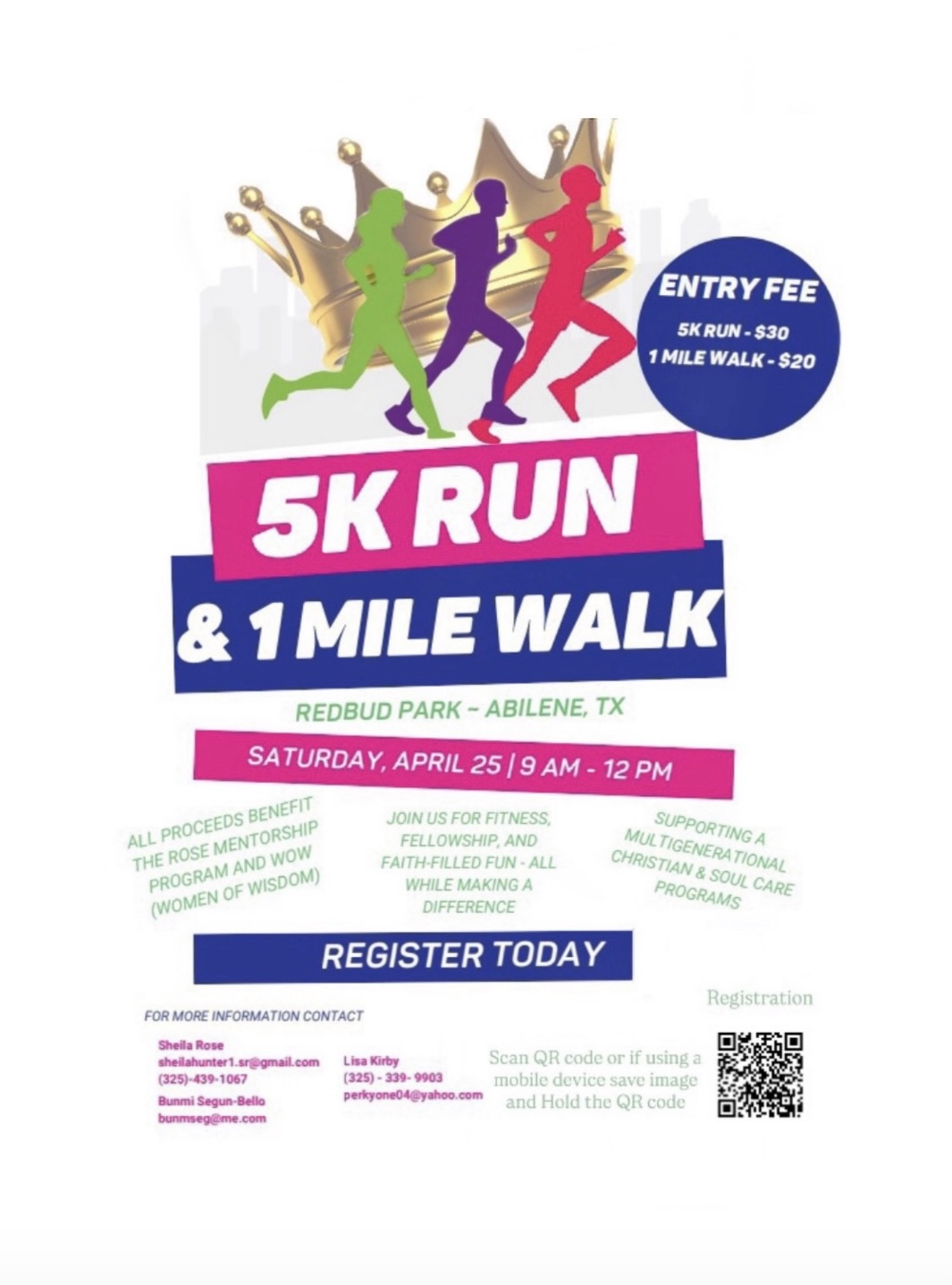 Heirs to the Throne 5k and 1 Mile Walk logo