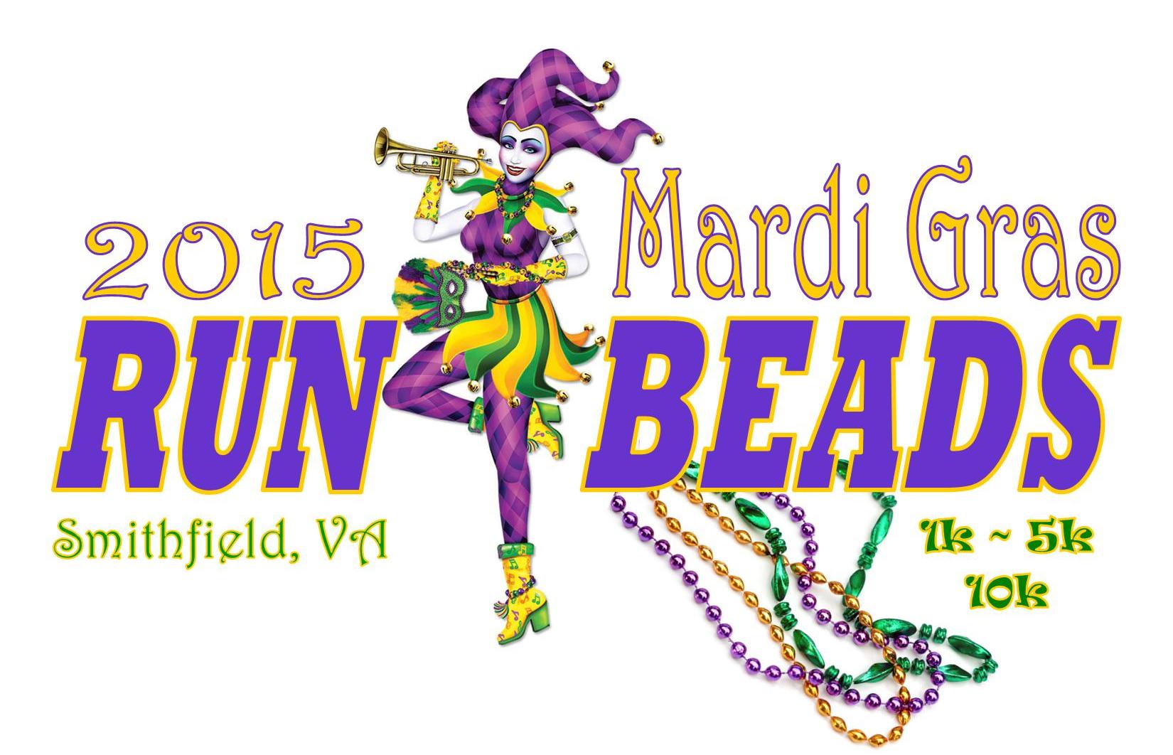 Mardi Gras Run 4 Beads Smithfield, VA 2015 ACTIVE