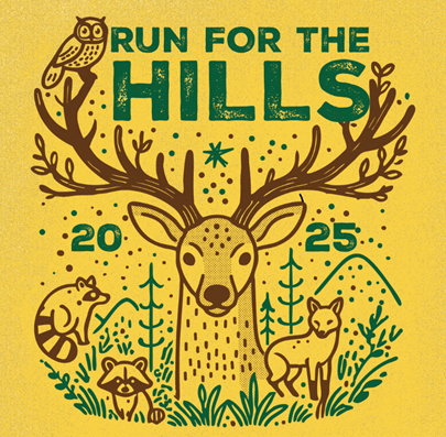 Run for the HIlls! 5K 2025 logo