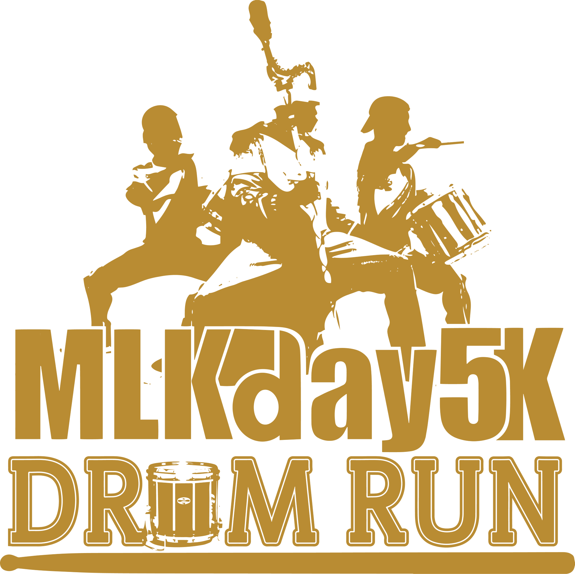 MLK day 5K Drum Run logo