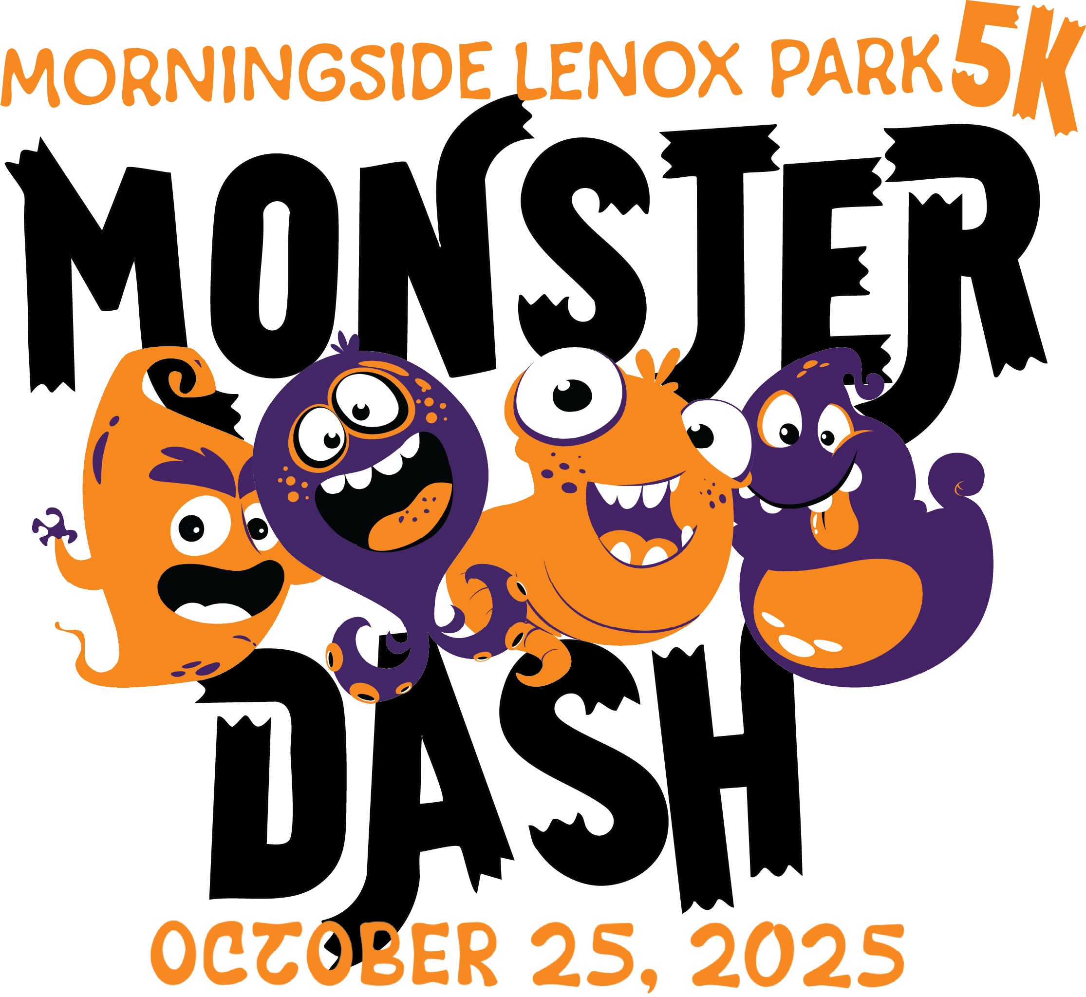 2025 Monster Dash - Morningside-Lenox Park 5K Logo