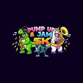Pump Up & Jam 5K logo
