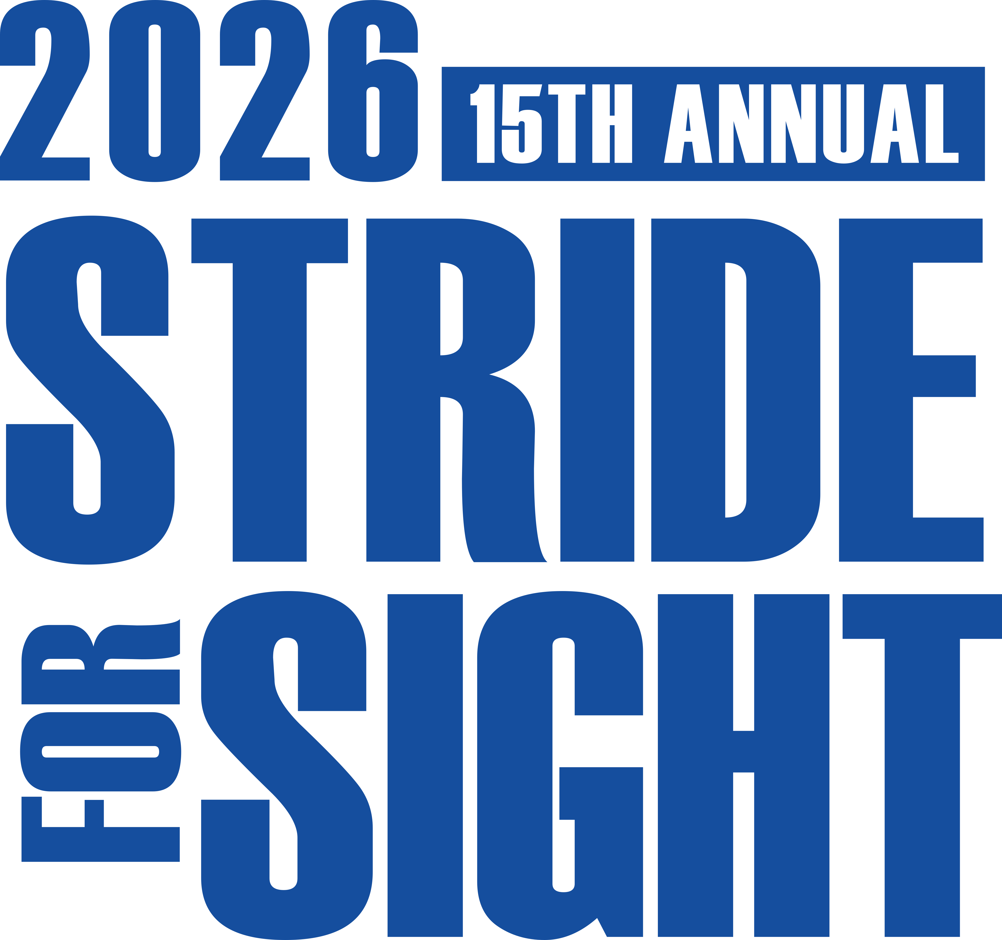 15th Annual Stride for Sight 5K and 1 Mile logo