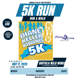 Diane Keller Kiwanis 5k logo