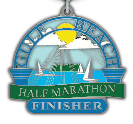 2025 Gulf Beach Half Marathon logo