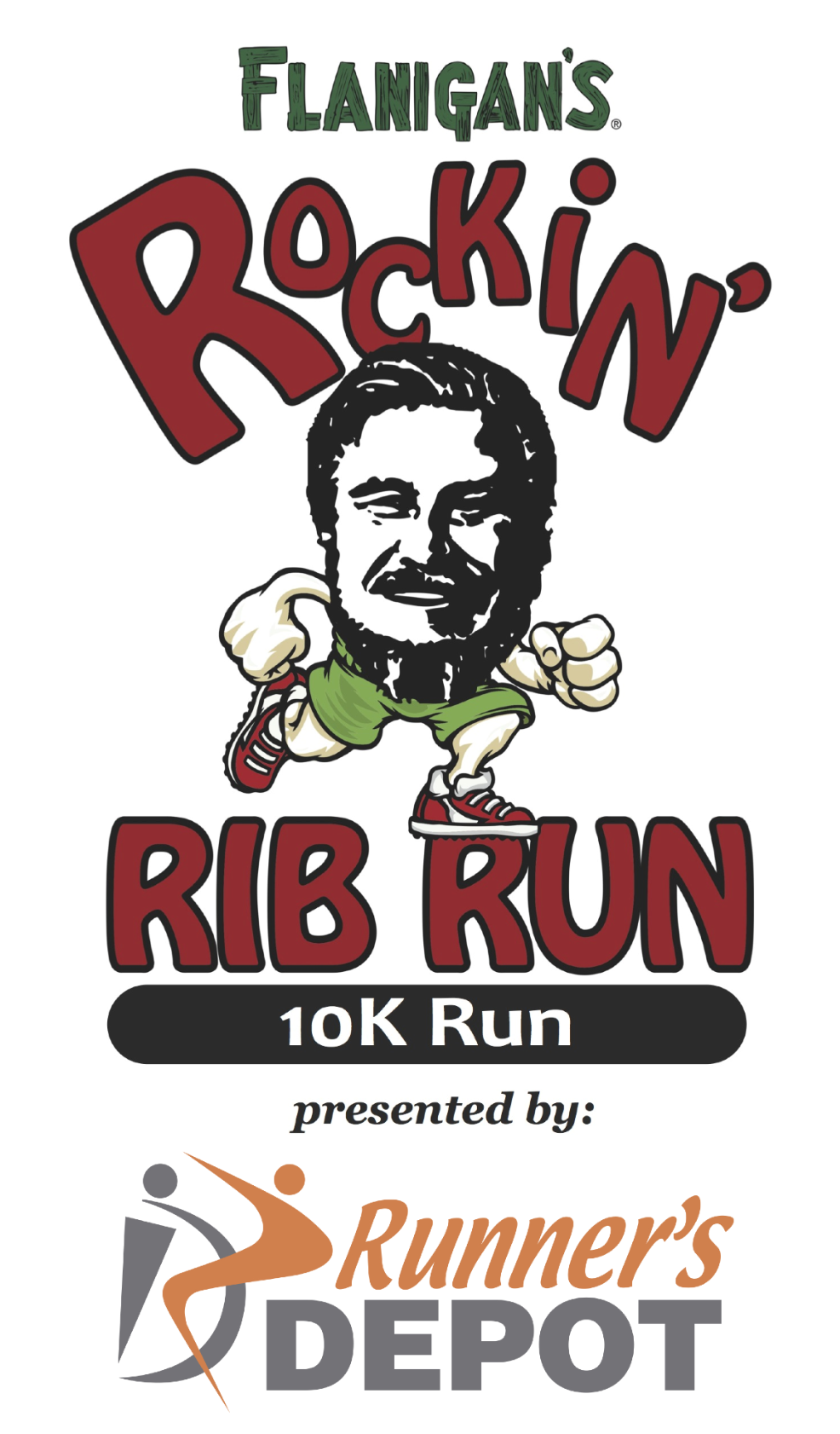 11th Annual Flanigan's Rockin' Rib Run 10K presented by Runner's Depot logo