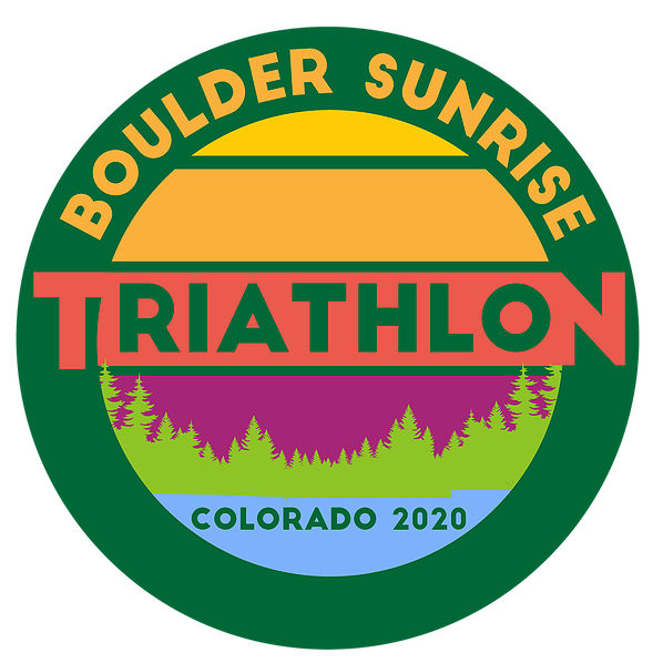 Logo Zawodów Boulder Sunrise Triathlon 2020