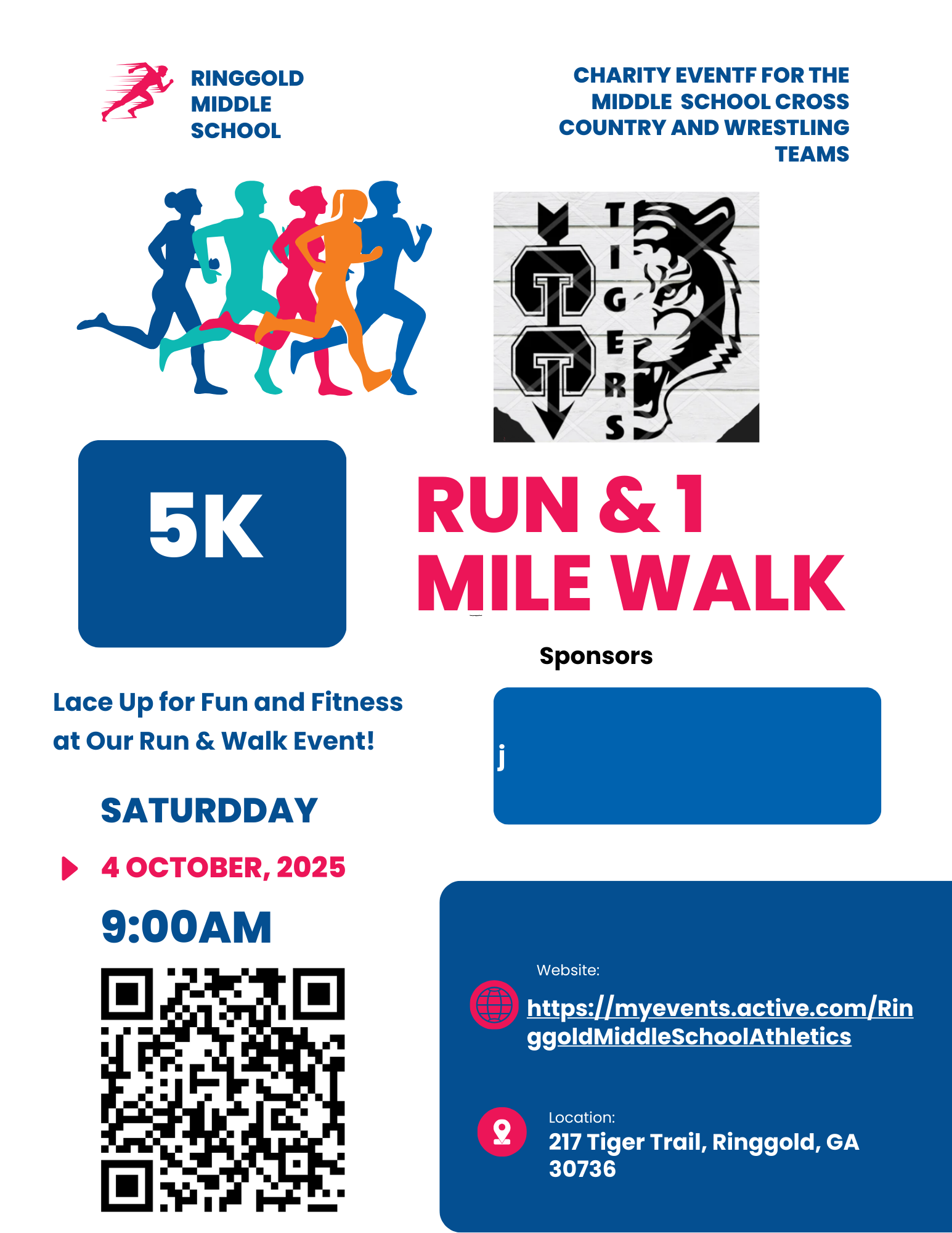 Ringgold Tigers Fall Classic 5K/1 Mile Walk logo
