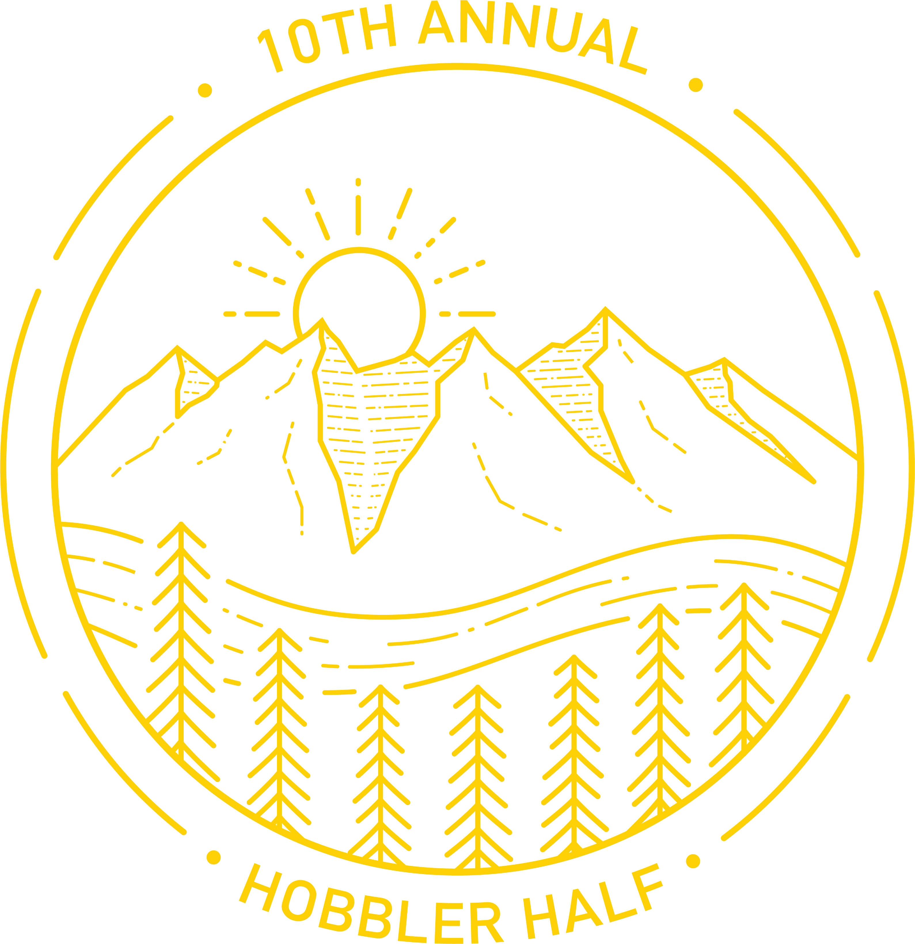 2025 HOBBLER HALF MARATHON - 5K logo