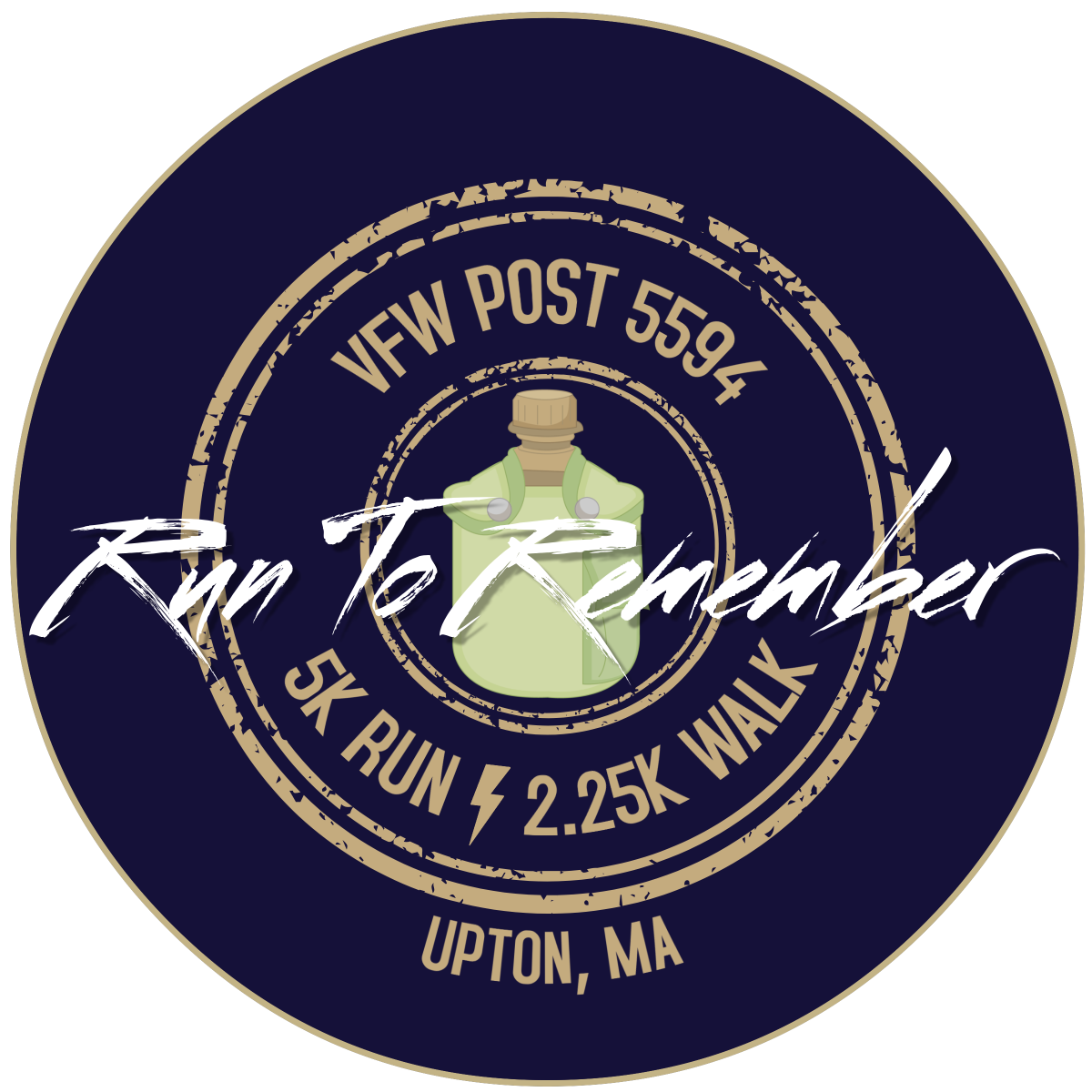 16th Annual Upton VFW Run to Remember 5K logo